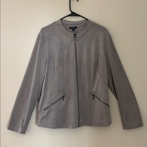 Grey Alfani zip up grey jacket